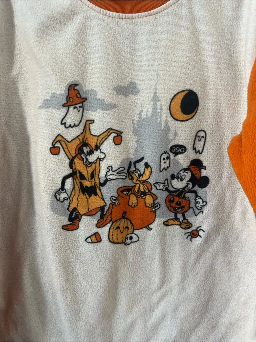 Disney Orange and Cream Halloween Kids Pajama Set